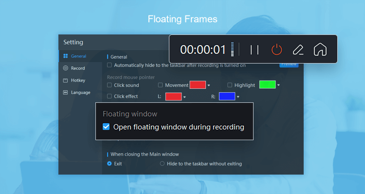 Floating window
