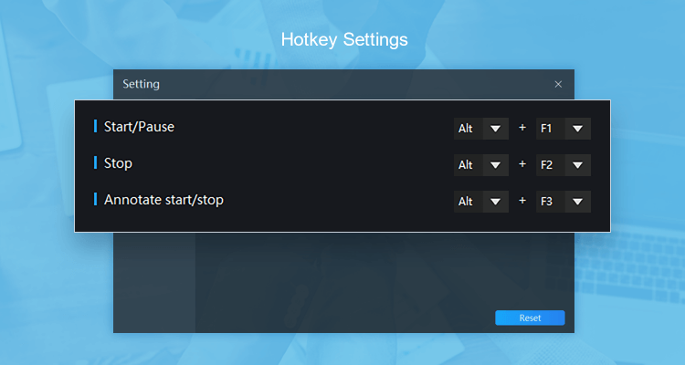 Hot keys